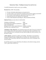 The short answer is that there is no precise number of songs. Wedding Ceremony Fees And