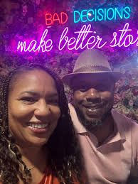 Mr. & Mrs. Darty🧡💙 #outside #myman #hislady