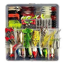 Freshwater Fishing Lure Kits,Topconcept 180Pcs Fishing Tackle Lots,Minnow  Popper Pencil Crank RattleFor Trout Bass Salmon : Sports & Outdoors