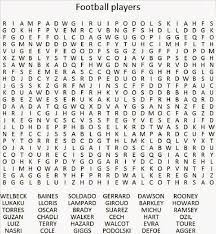 nfl word search activity shelter