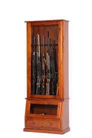 Top part has 2 regular pull out drawers. 12 Gun Slanted Base Cabinet Walmart Com Walmart Com