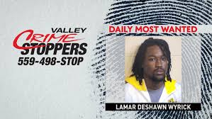 This man is wanted for an outstanding warrant for burglary of a habitation (felony). Crime Stoppers Most Wanted Lamar Deshawn Wyrick Kmph