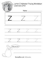 Say the names of each letter when you turn them over. Lowercase Letter Tracing Worksheets Free Printables Doozy Moo