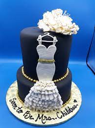 Bridal Shower Cake Bridal Shower Soon To Be Mrs Gold And Black Cake Wedding Planning Bachelorette Cake Bridal Shower Cake Cake