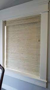 Amazing Blinds And Curtains Together Blinds Woven Wood Shades Wood Shades Window Treatments Living Room