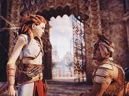 He May Be The Sun King But She S His Sunshine Aloy And Avad Horizon Zero Dawn Horizon Zero Dawn Aloy Horizon Zero Dawn Shadow Of The Colossus