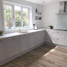 Take a look at this kitchen from beautiful. Image Result For Howdens Fairford Dove Grey Grey Shaker Kitchen Grey Kitchen Designs Open Plan Kitchen Living Room