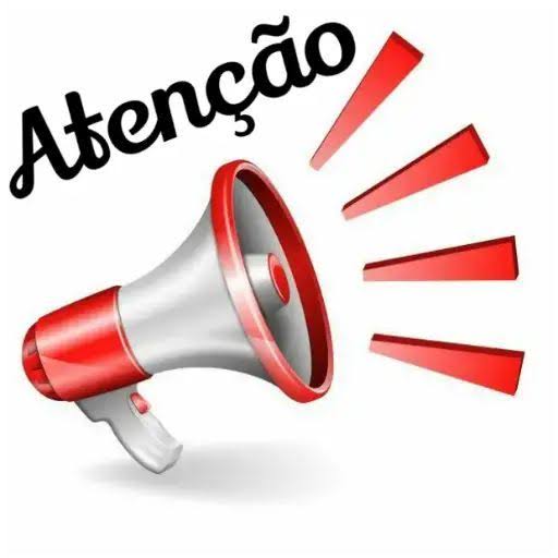 Red and white megaphone with the word 'Atenção' | Ideias para orações, Imagens dia dos namorados, Mensagem para grupo