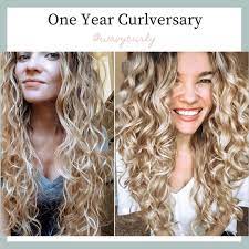 Ali She Her On Instagram One Year One Year Ago I Attempted My First Curly Girl Wash Day And Posted M Curly Girl Method Wavey Hair Curly Hair Styles