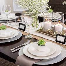 Set The Table For Spring With Our Classy Sophisticated Spring Dinnerware View Onlin Spring Table Decor Dinner Table Decor Table Setting Decor