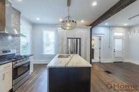 Shaker kitchens don't have to only be finished in white and we are utterly in love with this fabulous pastel blue example! White Shaker Cabinets Dark Island Kitchen Remodel Home Improvement