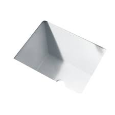 undermount bathroom sink in white