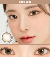 Flora brown gray contacts Silicone hydrogel lens
