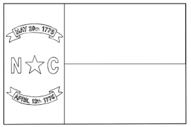 The flag's 13 alternating red and white stripes represent the 13 original colonies. Mr Nussbaum North Carolina Flag Outline