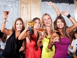 A group of 30 year old girlfriends discussed where they should meet for dinner. Girls Night Out Ideas