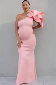 Rissa Gown Pink Pink Maternity Dress Maternity Dresses For Baby Shower Baby Shower Dresses