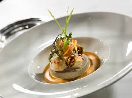 Langoustine Rafraichie Aux Herbes Et Fleurs Royale De Champignons Arts Gastronomie Recette Gastronomique Gastronomie Plat Gastronomique