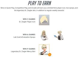 The overwatch community is asking blizzard to honor former jeff kaplan with. Unlock The Legendary Dr Ziegler Skin By Completing Mercy S Recall Challenge One Esports