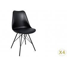 Check spelling or type a new query. Chaises Style Retro Coque Noire Et Pieds Metal Noir Cbc Meubles
