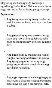Panganganinag para sa akin ang tagalog ng reflection. Reflection Meaning In Tagalog Brainly Ph