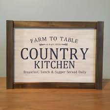 Farm To Table Country Kitchen Sign Etsy Country Kitchen Country House Decor Country Kitchen Farmhouse