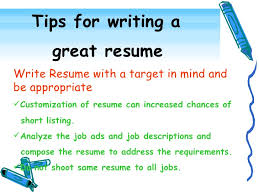 Effective Resume Writing