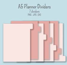 Print what you need and when you need them right on your high speed copiers, laser or inkjet if you're working with piles of paper, legal documents or lots of photos, custom tab dividers for your folders are the perfect way to organize it all. A5 7 Planner Divider Templates With Side Tabs Printable Etsy In 2021 Planner Dividers Planner Tabs Planner Paper