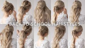 Braided hairstyles are cute and feminine, and easy to create at home. Easy Back To School Hairstyles 2020 Youtube