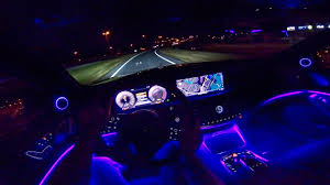 Mercedes Maybach S Class Night Drive Pov W Ambient Lighting By Autotopnl Youtube
