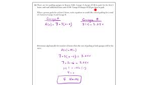 Students may also take regents exams after leaving high algebrz to earn a diploma. June 2018 Algebra I Regents Questions 33 34 Youtube