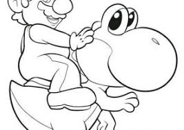 More super mario coloring pages. Yoshi Coloring Pages Coloring4free Com