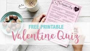 So what's the secret ingredient to relationship happiness and longevity? Valentine S Day Quiz Free Printable Flanders Family Homelife