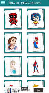 Cartoon Drawings Characters Easy Step By Step For Android Apk Download Kids, drawing lets you fly high via pencil and paper with pouring down the imaginary world on blank paper or drawing sheet. cartoon drawings characters easy step