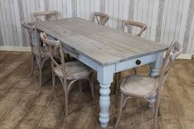 Mcferran represents a sophisticated transitional dining set that features interesting color and textures combinations. Distressed Farmhouse Dining Table Redboth Com Distressed Wood Dining Table Whitewash Dining Table Dining Table In Kitchen