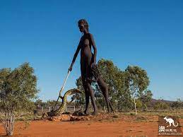 She is at aileron, about 130 km north pf alice springs. Anmatjere Man No Worries Australia