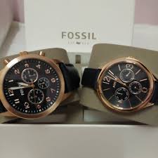 Fossil dean fs4721 stainless steel watch for men. Bq 2186 Fossil Couple Watch Set Shopee Malaysia