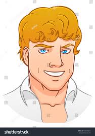 Portrait Cartoon Beautiful Guy Stock Vector (Royalty Free) 674326642