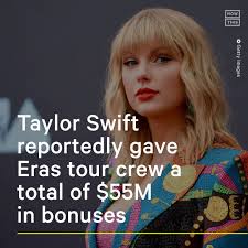 Taylor Swift made some of her Eras tour crew's 'wildest dreams' come true,  gifting them bonuses that totaled more than $55 million, according to  PEOPLE Read more: https://go.nowth.is/3rWgD6B