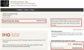 Ihg® rewards club traveler credit card. Award Success Intercontinental Ana Tokyo Fourth Night Free With Ihg Premier Mastercard Loyaltylobby