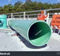 Large Green Industrial Pvc Sewer Pipes
