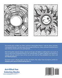 This coloring sheet appeals to children who are fascinated by the sky, stars and outer space. Sun Moon And Stars Coloring Book Double Pack Volumes 1 2 Art Filled Fun Coloring Books Various Publishing H R Wallace 9781496053671 Amazon Com Books