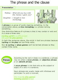 Grade 7 Grammar Lesson 11 The Phrase And The Clause Grammar Lessons English Grammar Grammar