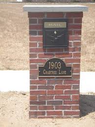 The incoming mail slot or door must be 41 to 45 inches from. Pin By Hilton Concrete Llc On Brick Work Brick Mailbox Mailbox Design Mailbox Makeover