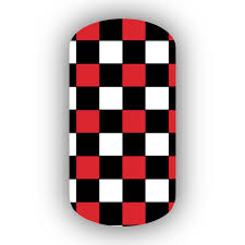 Maybe you would like to learn more about one of these? Black With White Red Checkered Nail Wrap