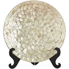Pier 1 Imports Capiz Shell Decorative Platter With Stand 180 Liked On Polyvore Featuring Home Kitchen Dining Serv Capiz Shell Decorative Platter Capiz