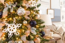 Navy blue gold glitter christmas tree wreath bow, family christmas wreath bow navy gold wedding christmas garland polka dots holiday lantern. Navy And Gold Christmas Tree Nick Alicia