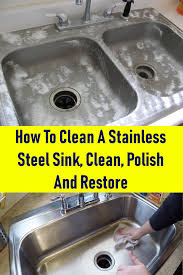 how to clean a stainless steel sink