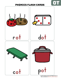 The Ot Word Family Flash Cards Word Families Flashcards Vocabulary Flash Cards