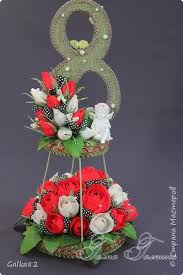 поделки на 8 марта из гофрированной бумаги и конфет Svit Dizajn 8 Marta Modelirovanie Konstruirovanie Podarki K 8 Marta Bumaga Gofrirovannaya Foto 11 Bumazhnyj Cvetok Shokoladnyj Buket Podarki