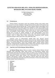 Simpulan bahasa merupakan peribahasa melayu yang biasanya terdiri daripada dua patah kata. Pdf Estetika Bahasa Melayu Analisis Berdasarkan Naskhah Melayu Dan Buku Nadir